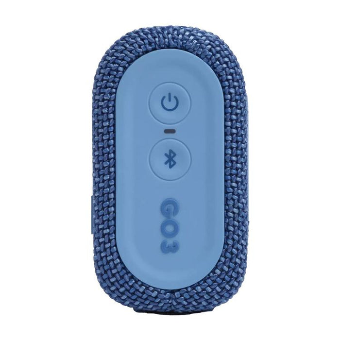 JBL Go 3 Eco | Mini Speaker - Ultra-portable - Bluetooth - IP67 - Blue-SONXPLUS St-Jean