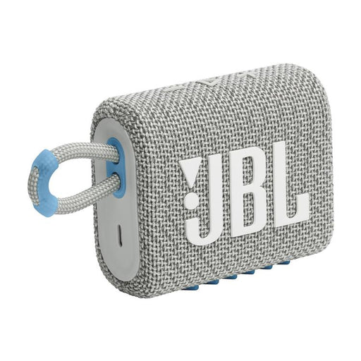 JBL Go 3 Eco | Mini Speaker - Ultra-portable - Bluetooth - IP67 - White-SONXPLUS St-Jean