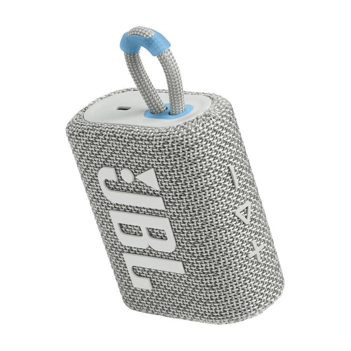 JBL Go 3 Eco | Mini Speaker - Ultra-portable - Bluetooth - IP67 - White-SONXPLUS St-Jean