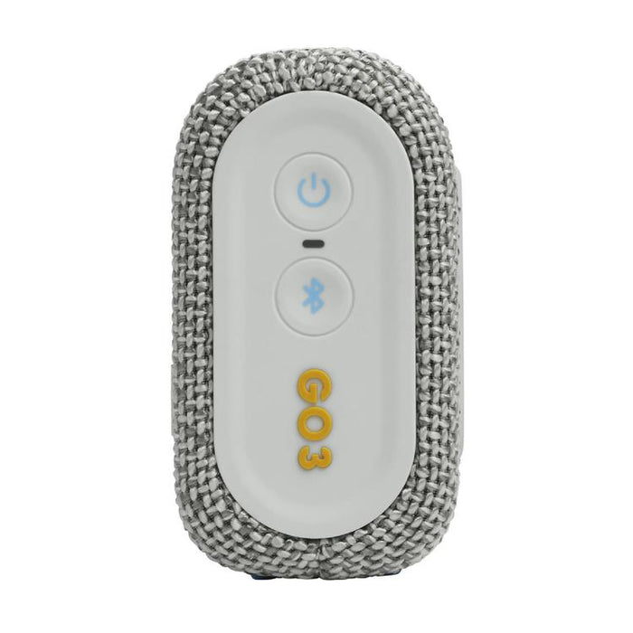JBL Go 3 Eco | Mini Speaker - Ultra-portable - Bluetooth - IP67 - White-SONXPLUS St-Jean