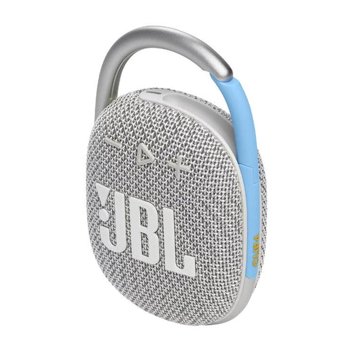 JBL Clip 4 Eco | Speaker - Ultra-portable - Waterproof - Bluetooth - Integrated carabiner - White-SONXPLUS St-Jean
