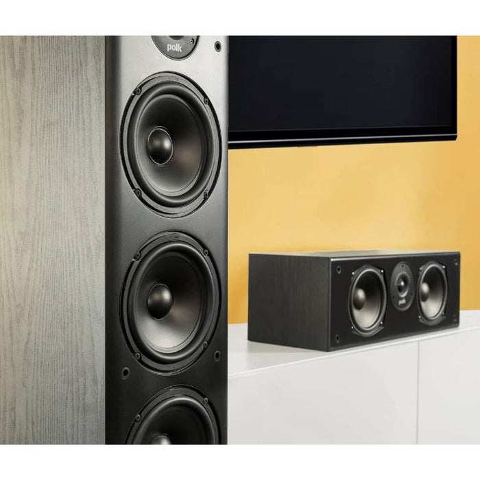 Polk T30 | Center speaker - T Series - 2 way - 100W - Black-SONXPLUS St-Jean