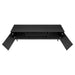 Monarch Specialties I 2781 | 72'' TV stand - Black base - With 2 faux wood doors-SONXPLUS St-Jean
