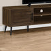 Monarch Specialties I 2717 | 72'' TV stand - Brown imitation wood - With 2 doors-SONXPLUS St-Jean