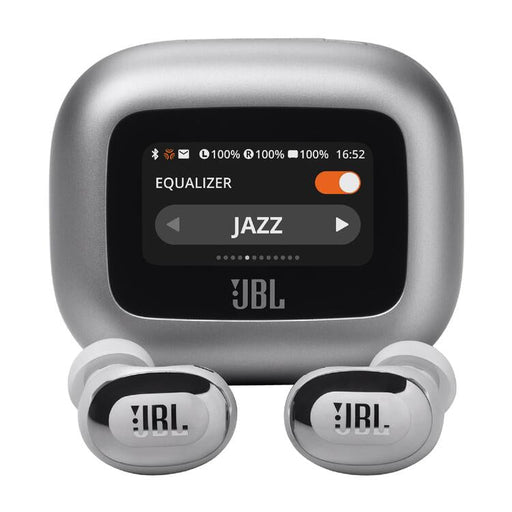 JBL Live Buds 3 | In-Ear Headphones - 1.45" LED Touch Screen - Bluetooth - Silver-SONXPLUS St-Jean