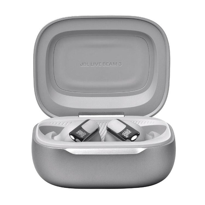 JBL Live Beam 3 | In-ear headphones - 1.45" LED touch screen - Silver-SONXPLUS St-Jean