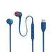 JBL Tune 310C | In-Ear Headphones - Wired - USB-C - 3 Button Remote - Blue-SONXPLUS St-Jean