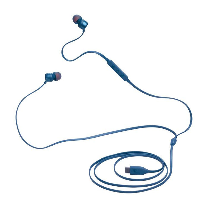 JBL Tune 310C | In-Ear Headphones - Wired - USB-C - 3 Button Remote - Blue-SONXPLUS St-Jean