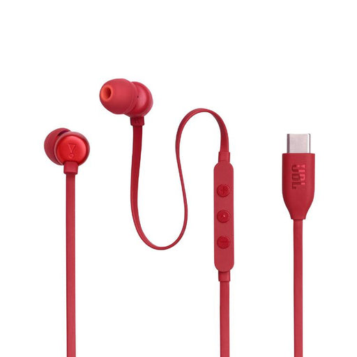 JBL Tune 310C | In-Ear Headphones - Wired - USB-C - 3 Button Remote - Red-SONXPLUS St-Jean