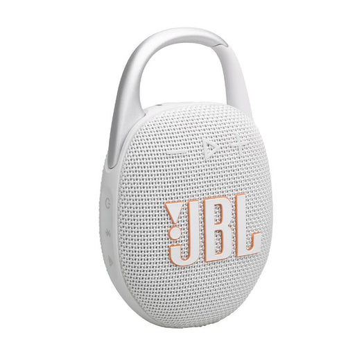 JBL Clip 5 | Portable Carabiner Speaker - Bluetooth - IP67 - White-SONXPLUS St-Jean