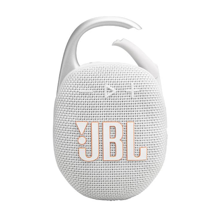 JBL Clip 5 | Portable Carabiner Speaker - Bluetooth - IP67 - White-SONXPLUS St-Jean