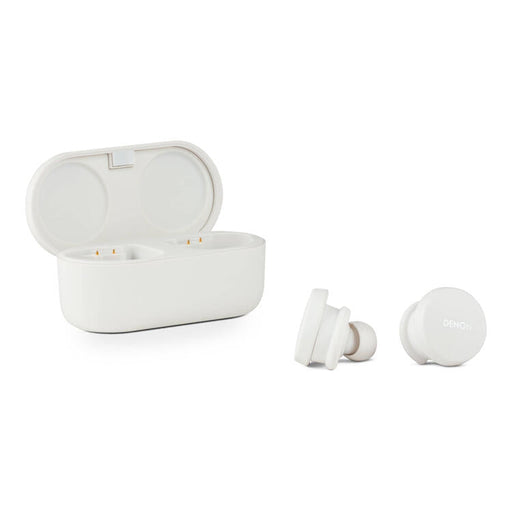 Denon PERL | In-Ear Headphones - Wireless - Bluetooth - Masimo Adaptive Acoustic Technology - White-SONXPLUS St-Jean