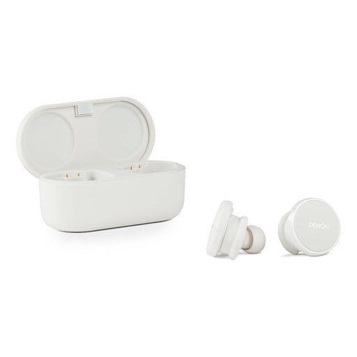 Denon PERL PRO | In-Ear Headphones - Wireless - Bluetooth - Masimo Adaptive Acoustic Technology - White-SONXPLUS St-Jean
