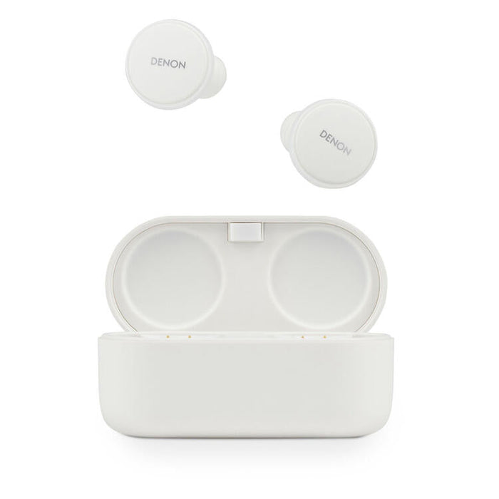 Denon PERL PRO | In-Ear Headphones - Wireless - Bluetooth - Masimo Adaptive Acoustic Technology - White-SONXPLUS St-Jean