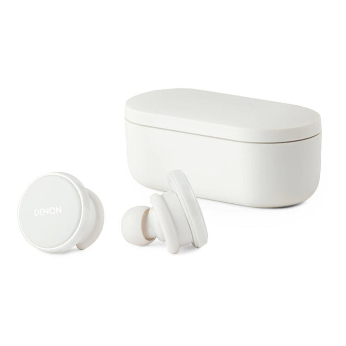Denon PERL PRO | In-Ear Headphones - Wireless - Bluetooth - Masimo Adaptive Acoustic Technology - White-SONXPLUS St-Jean