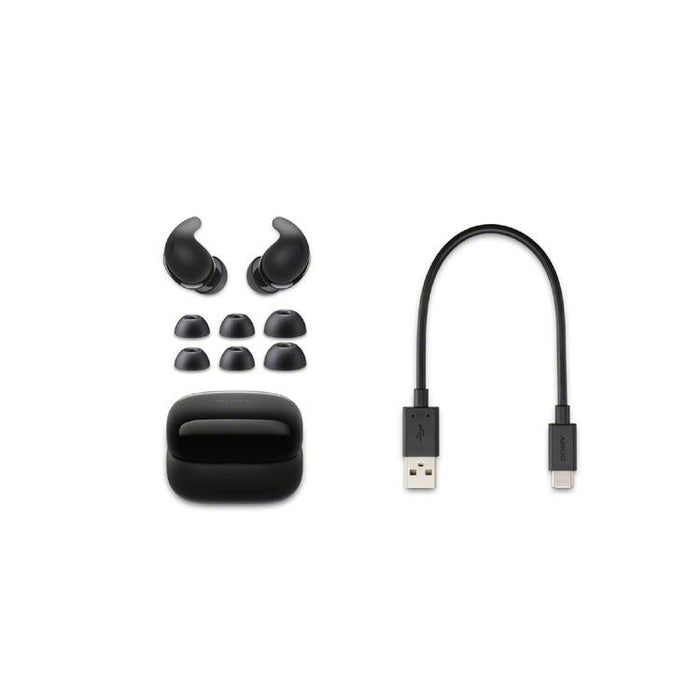 Sony LinkBuds Fit | In-Ear Headphones - 100% Wireless - Bluetooth - Microphone - Active Noise Cancellation - Black-SONXPLUS St-Jean