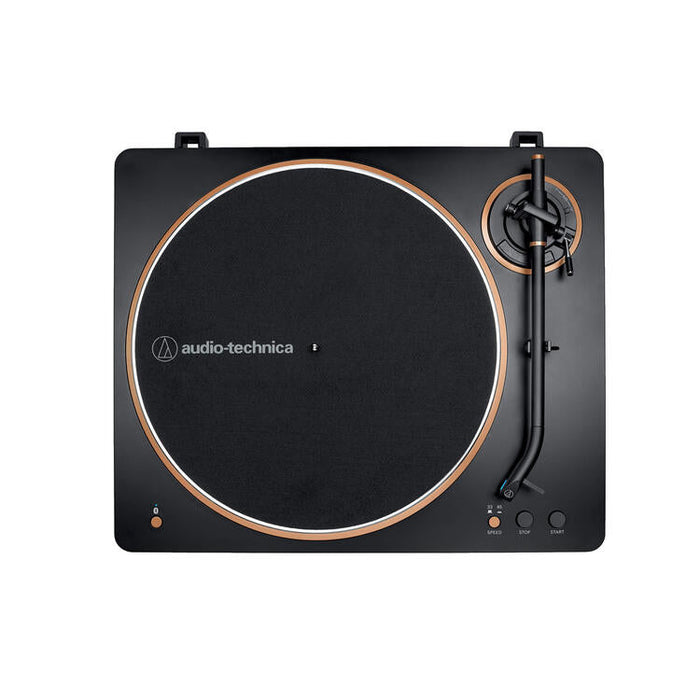 Audio-Technica AT-LP70XBTBZ | Turntable Stereo - Wireless - Bluetooth - Belt Drive - Fully Automatic - Black/Bronze-SONXPLUS St-Jean