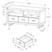 Monarch Specialties I 3250 | TV stand - 48" - 3 Drawers - Dark taupe-SONXPLUS St-Jean