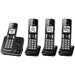 Panasonic KX-TGD394B | Cordless phone - 4 handsets - Answering machine - Black-SONXPLUS St-Jean