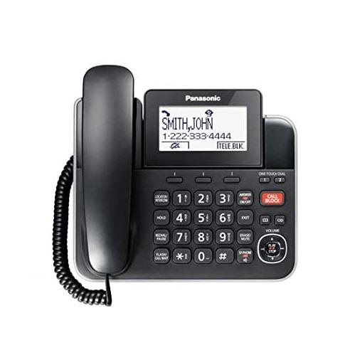 Panasonic KXTGF872B | Combo cordless phone - 1 fixed handset and 2 cordless handsets - Answering machine - Black-SONXPLUS St-Jean