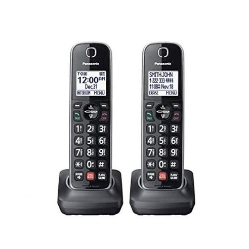 Panasonic KXTGF872B | Combo cordless phone - 1 fixed handset and 2 cordless handsets - Answering machine - Black-SONXPLUS St-Jean
