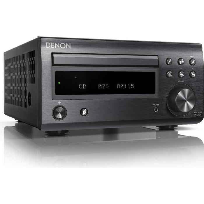 Denon DM-41SBK | Wireless Micro Hi-Fi System - 2 Channels - Bluetooth - Black-SONXPLUS St-Jean