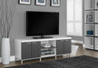Monarch Specialties I 2591 | TV stand - 60" - 1 Drawer - White/Grey-SONXPLUS St-Jean