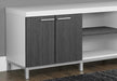 Monarch Specialties I 2591 | TV stand - 60" - 1 Drawer - White/Grey-SONXPLUS St-Jean