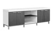 Monarch Specialties I 2591 | TV stand - 60" - 1 Drawer - White/Grey-SONXPLUS St-Jean