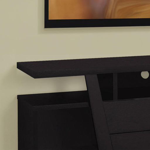 Monarch Specialties I2720 | TV Stand - 60" - 2 Storage Drawers - Espresso-SONXPLUS St-Jean