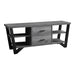 Monarch Specialties I2762 | TV stand - 60" - 2 Storage drawers - Grey/Black-SONXPLUS St-Jean