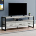 Monarch Specialties I2821 | TV Stand - 60" - 3 Drawers - Grey-SONXPLUS St-Jean