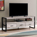 Monarch Specialties I2822 | TV stand - 60" - 3 Drawers - Taupe-SONXPLUS St-Jean
