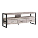 Monarch Specialties I2822 | TV stand - 60" - 3 Drawers - Taupe-SONXPLUS St-Jean