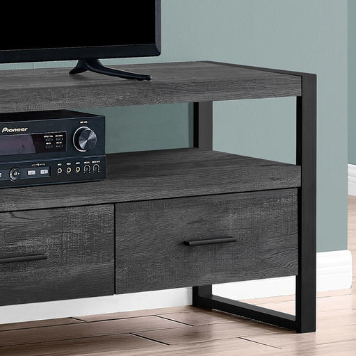 Monarch Specialties I 2823 | TV stand - 60" - 3 Drawers - Imitation Wood - Black-SONXPLUS St-Jean