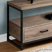 Monarch Specialties I2872 | TV stand - 48" - 2 Storage drawers - Dark taupe-SONXPLUS St-Jean