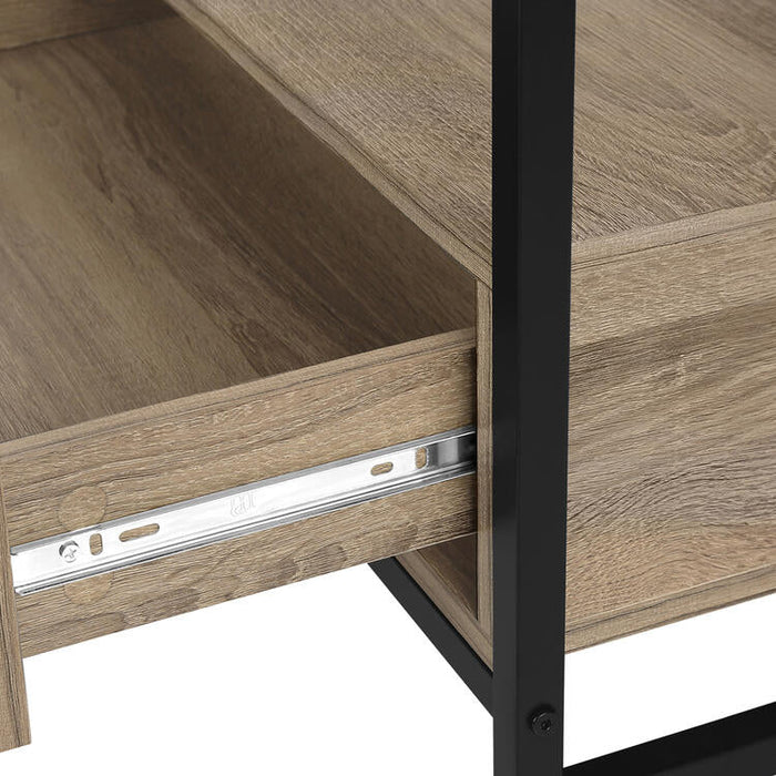Monarch Specialties I2872 | TV stand - 48" - 2 Storage drawers - Dark taupe-SONXPLUS St-Jean