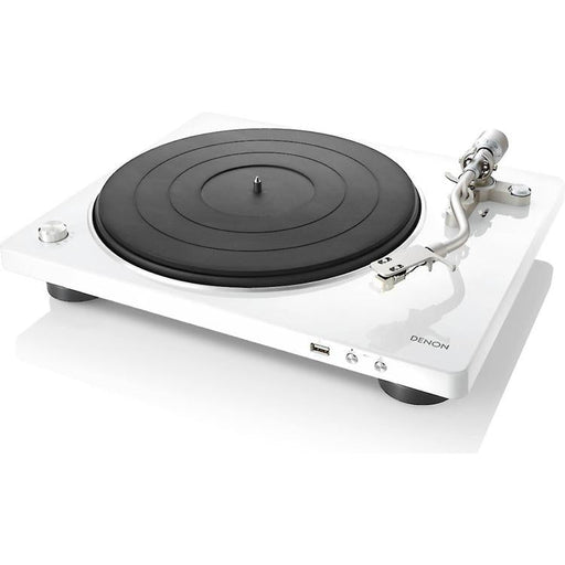 Denon DP-450USB | Hi-Fi turntable - USB port - "S" arm - White-SONXPLUS St-Jean