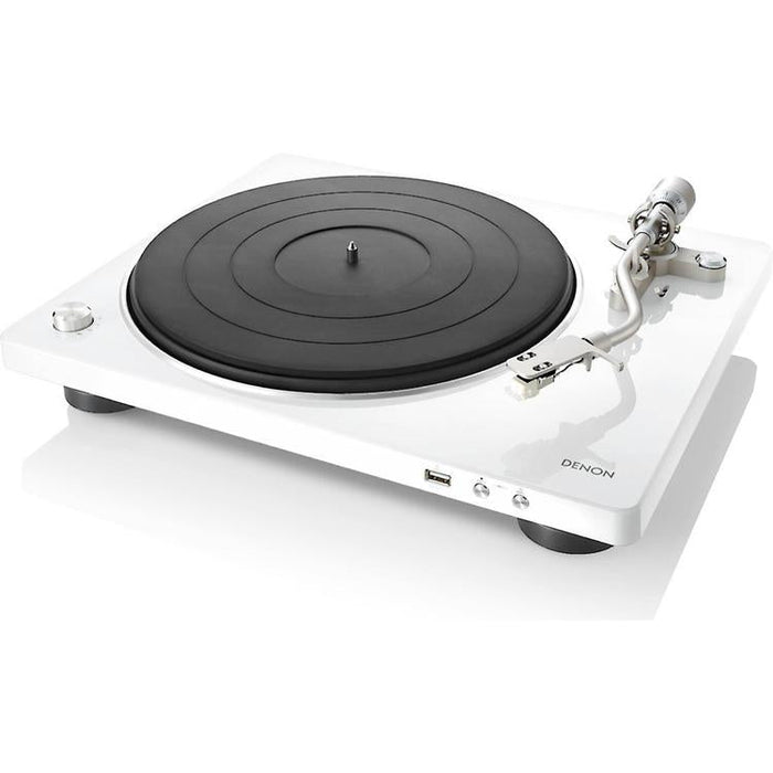 Denon DP-450USB | Hi-Fi turntable - USB port - "S" arm - White-SONXPLUS St-Jean