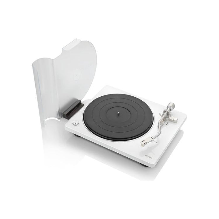 Denon DP-400 | Hi-Fi turntable - Automatic speed sensor - "S" speed arm - White-SONXPLUS St-Jean