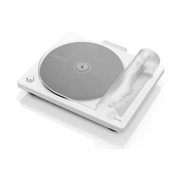Denon DP-400 | Hi-Fi turntable - Automatic speed sensor - "S" speed arm - White-SONXPLUS St-Jean