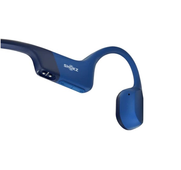 SHOKZ OpenRun Mini | Bone Conduction Earphones - Sport - Bluetooth - 8 Hours autonomy - Blue | Sonxplus Saint-Jean-sur-Richelieu